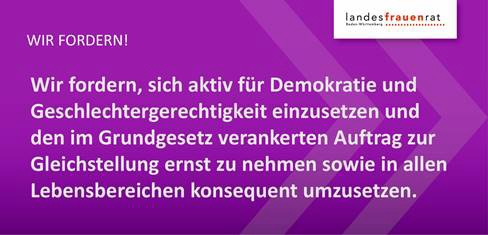 Tag des Grundgesetzes am 23. Mai 2025 – Gleichstellung bleibt Auftrag und Verpflichtung